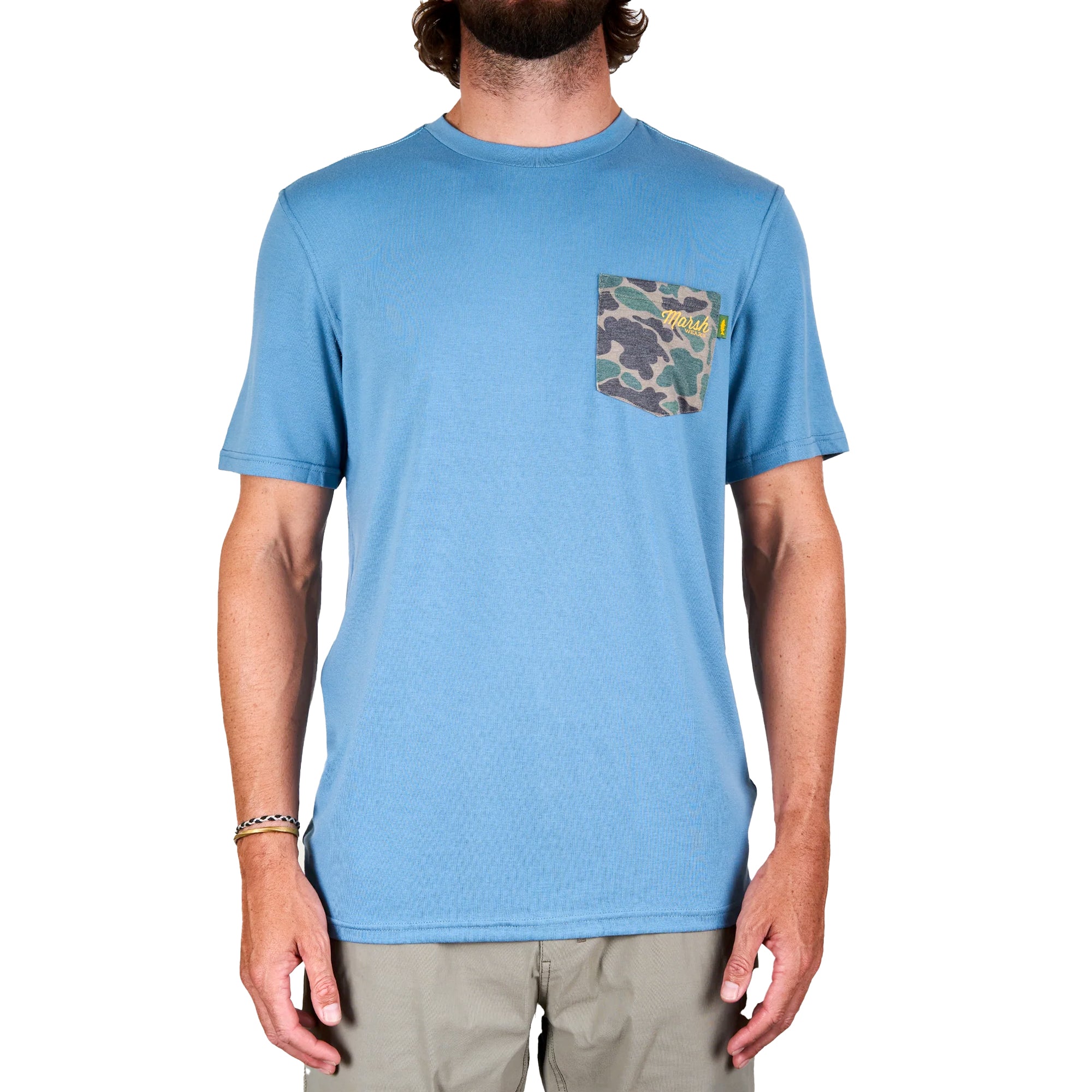 Marsh Wear Mallard Camo Pamilco Men's S/S Pocket T-Shirt