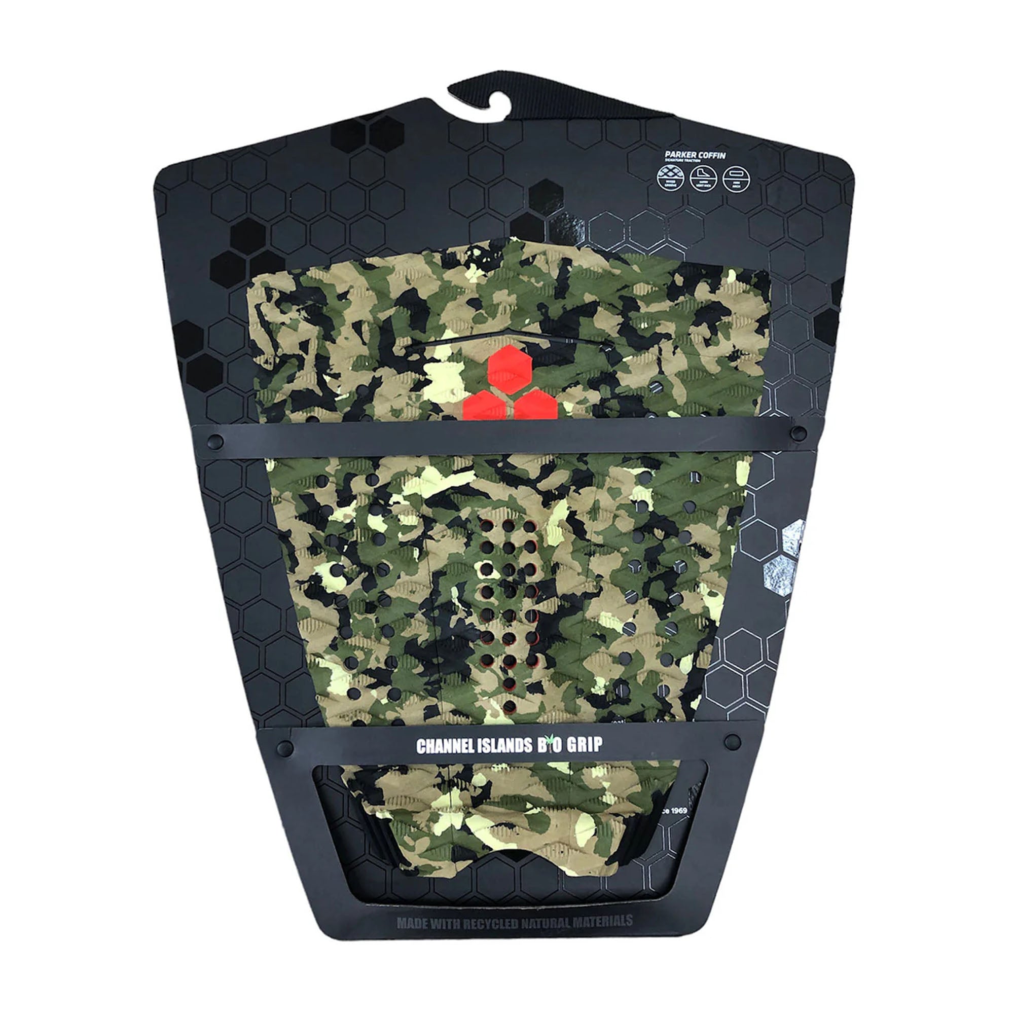 Channel Islands 5-Piece Arch Parker Coffin Signature Traction Pad - Green Camo