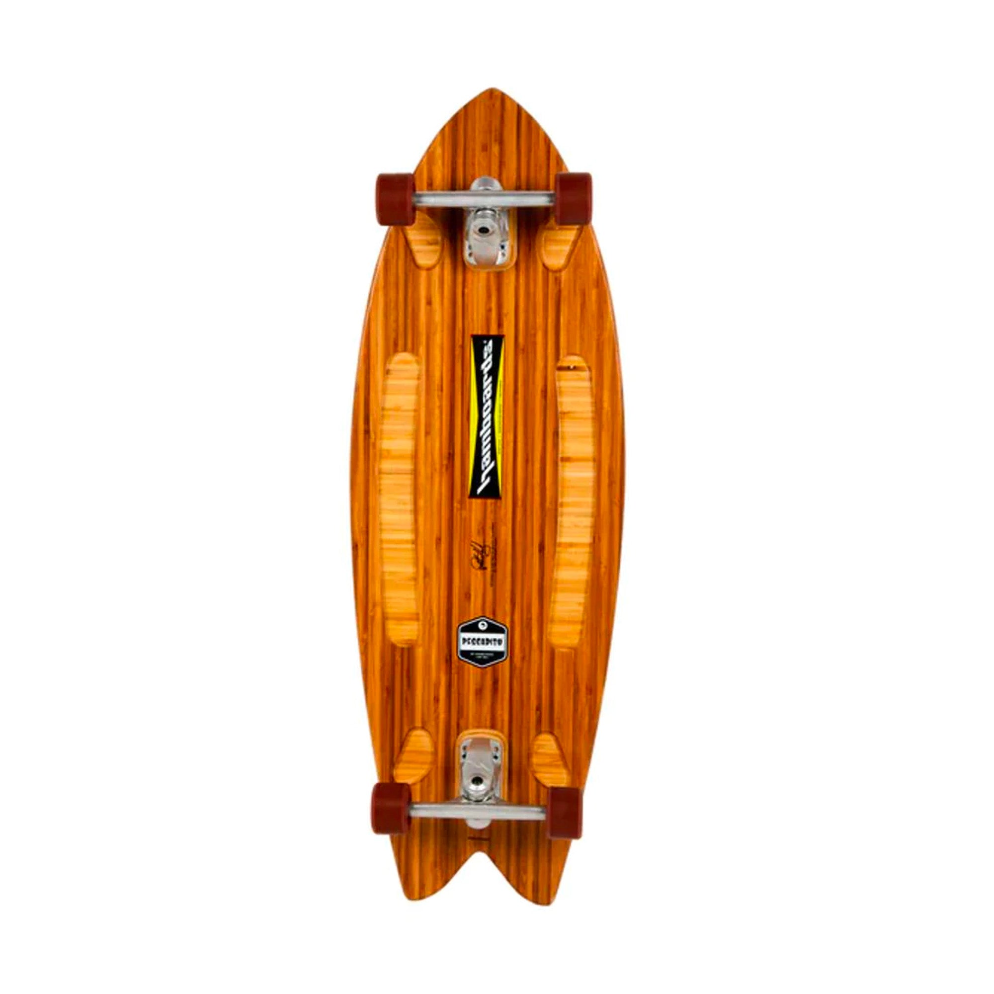 Hamboard Pescadito 43" Surfskate Skateboard - Bamboo