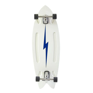 Hamboard Pescadito 43" Surfskate Skateboard - North Shore White