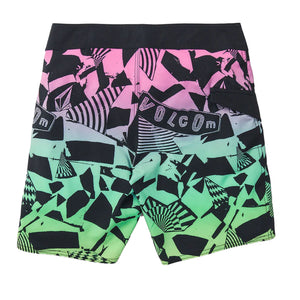 Volcom Uproar Mod-Tek Youth Boy's 16" Boardshorts - Green