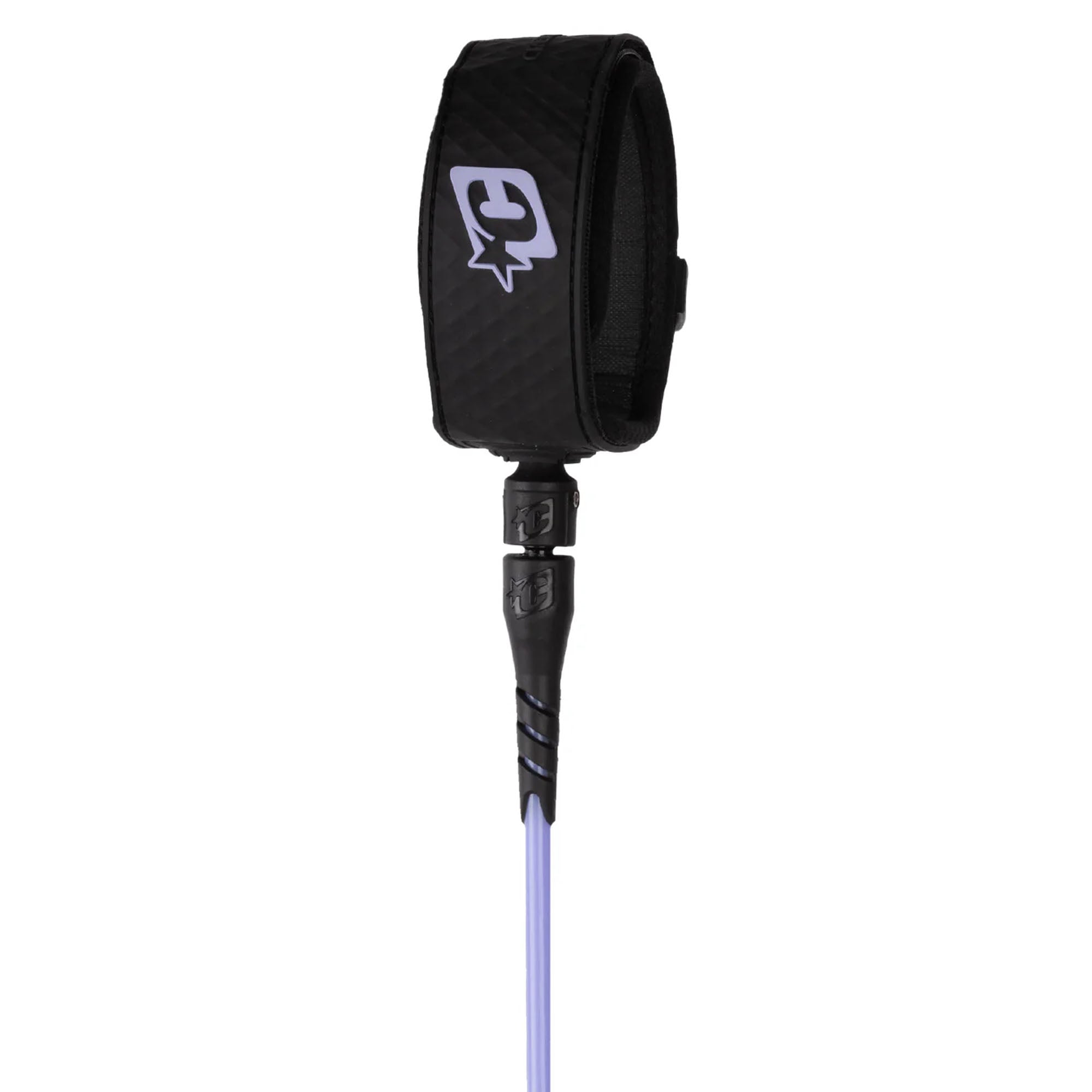 Creatures of Leisure Reliance Pro 6' Surfboard Leash - Purple Haze Black