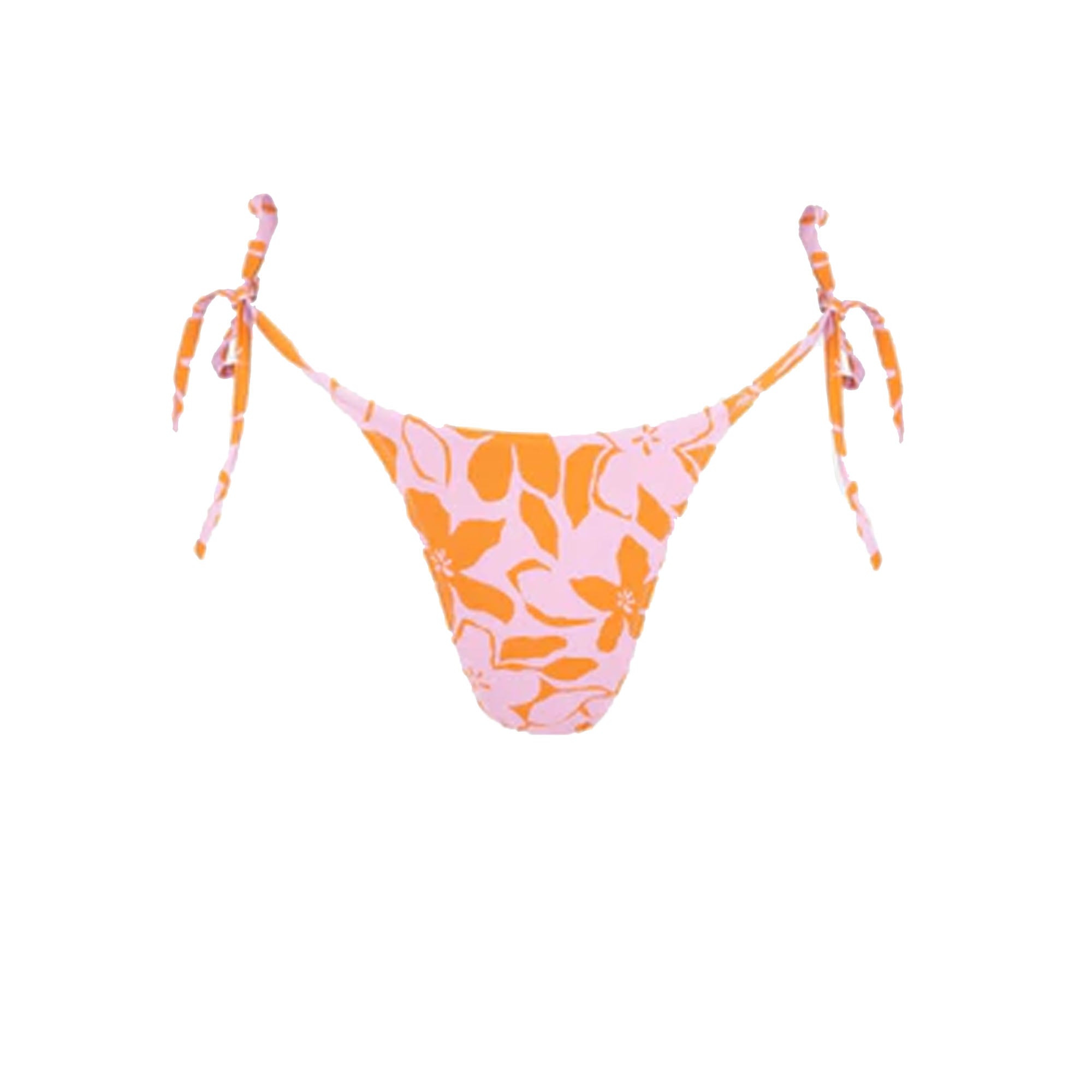 Rhythm Bora Bora Floral Tie Side Hi Cut Women's Bikini Bottoms - Pink