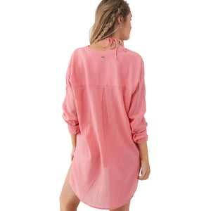 O'Neill Belizin Cover-Up Women's L/S Shirt - Pink