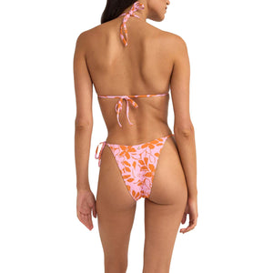 Rhythm Bora Bora Floral Tie Side Hi Cut Women's Bikini Bottoms - Pink