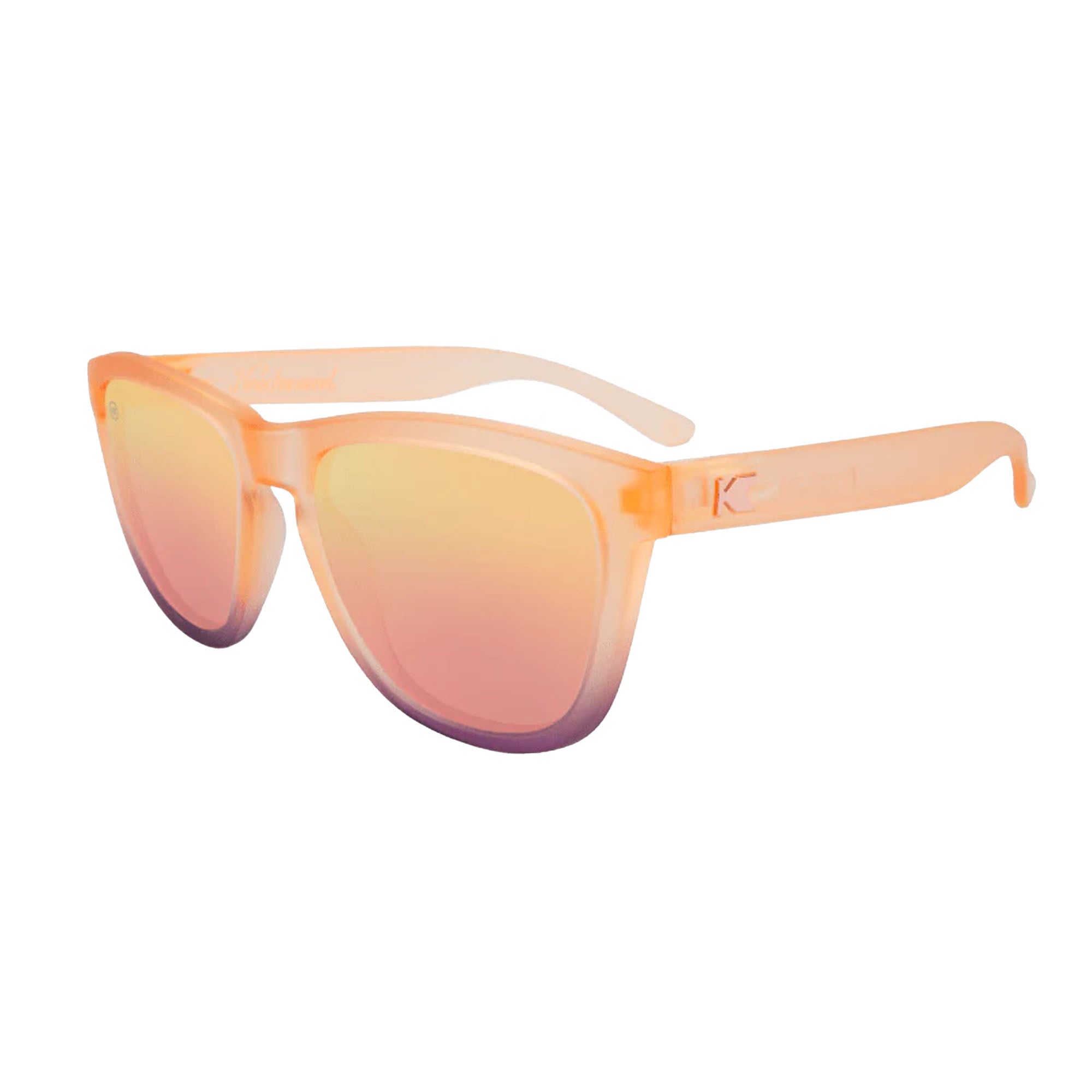 Knockaround Premiums Women's Sunglasses - Frosted Rose Quartz Fade / Rose