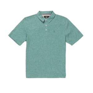 Volcom Wowzer Polo Youth Boy's S/S Dress Shirt - Green