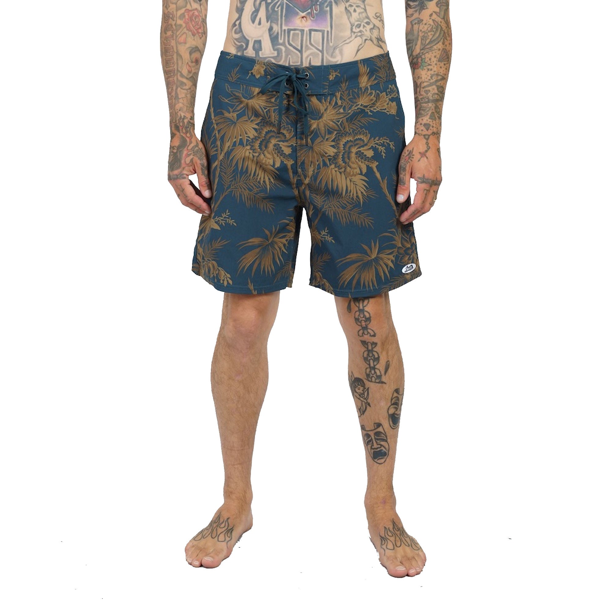 Lost Layback 18" Men's Boardshorts - Pond Blue