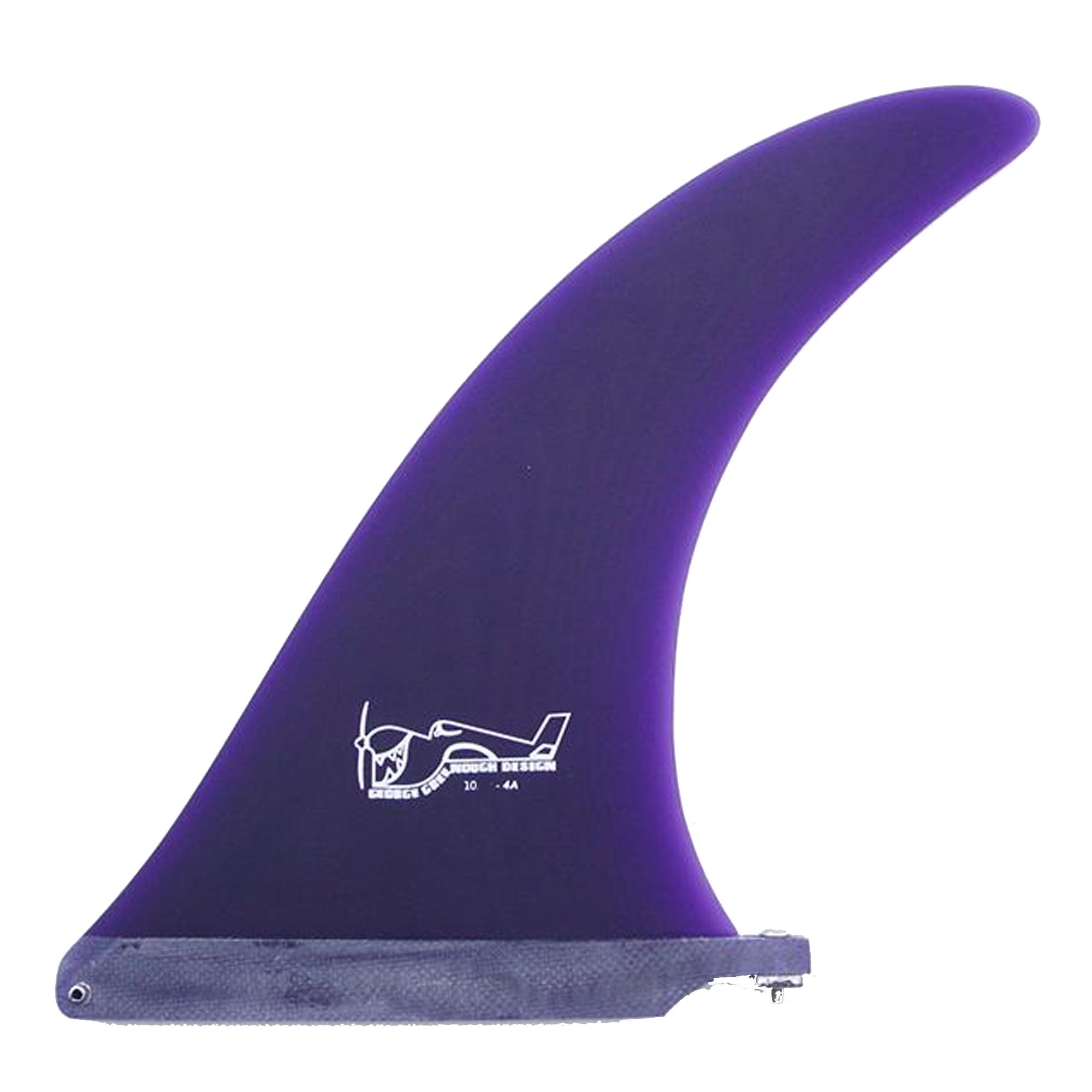 True Ames Greenough 4-A Longboard Fin - 10.5"/Purple