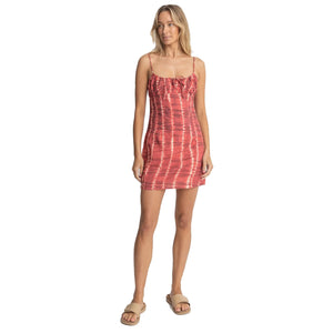 Rhythm Sahara Tie Dye Women's Mini Dress - Red