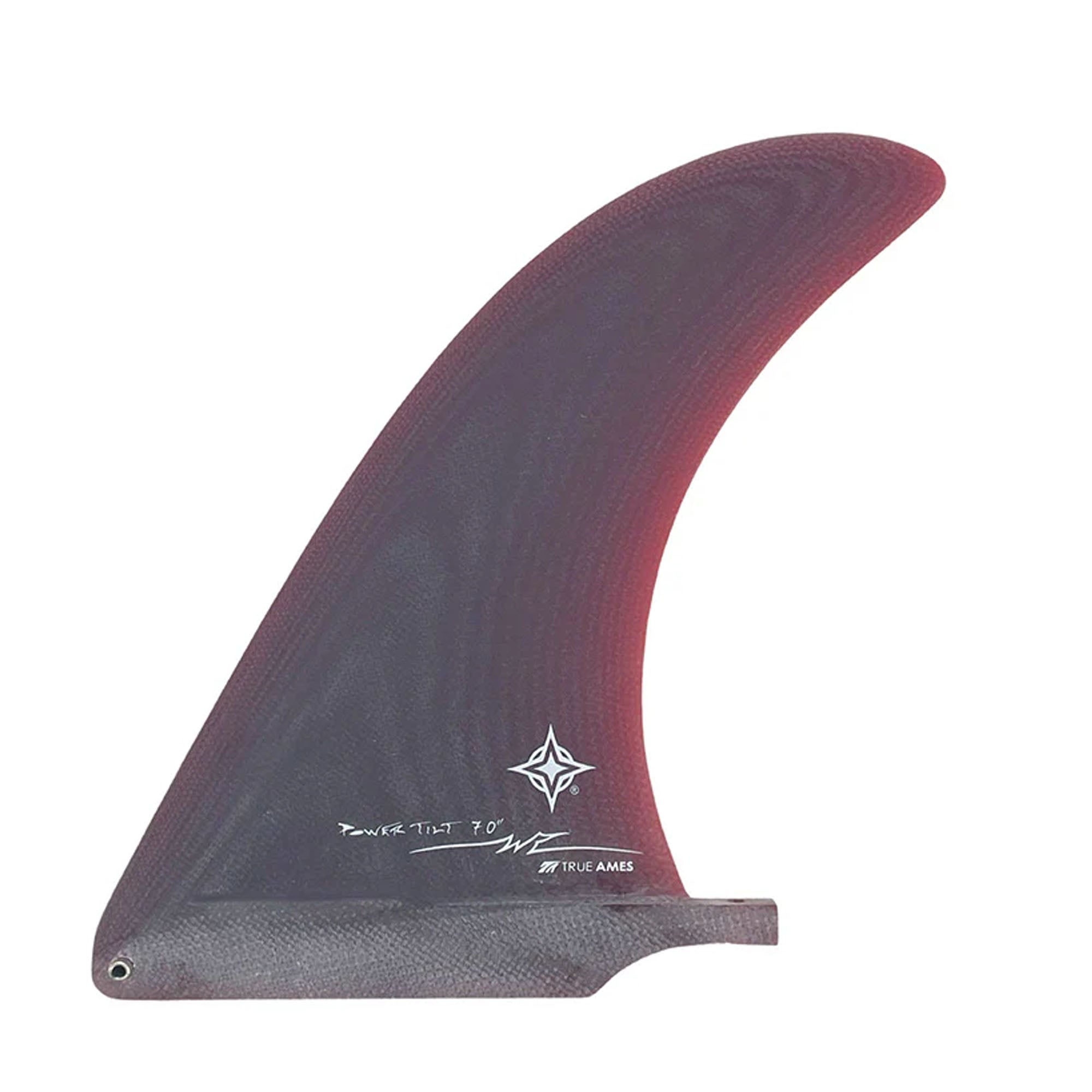 True Ames Wayne Rich Power Tilt 7" Longboard Fin - Red