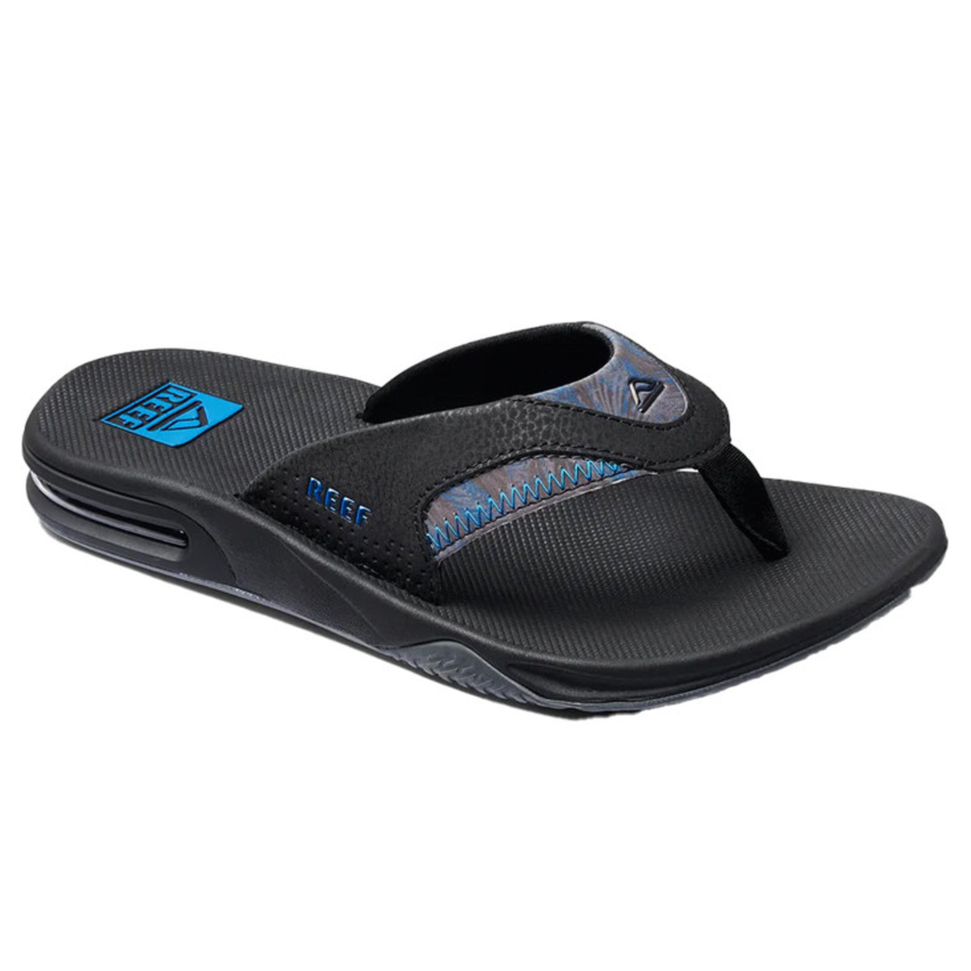 Reef Fanning Men's Sandals - Black/Pool Palm