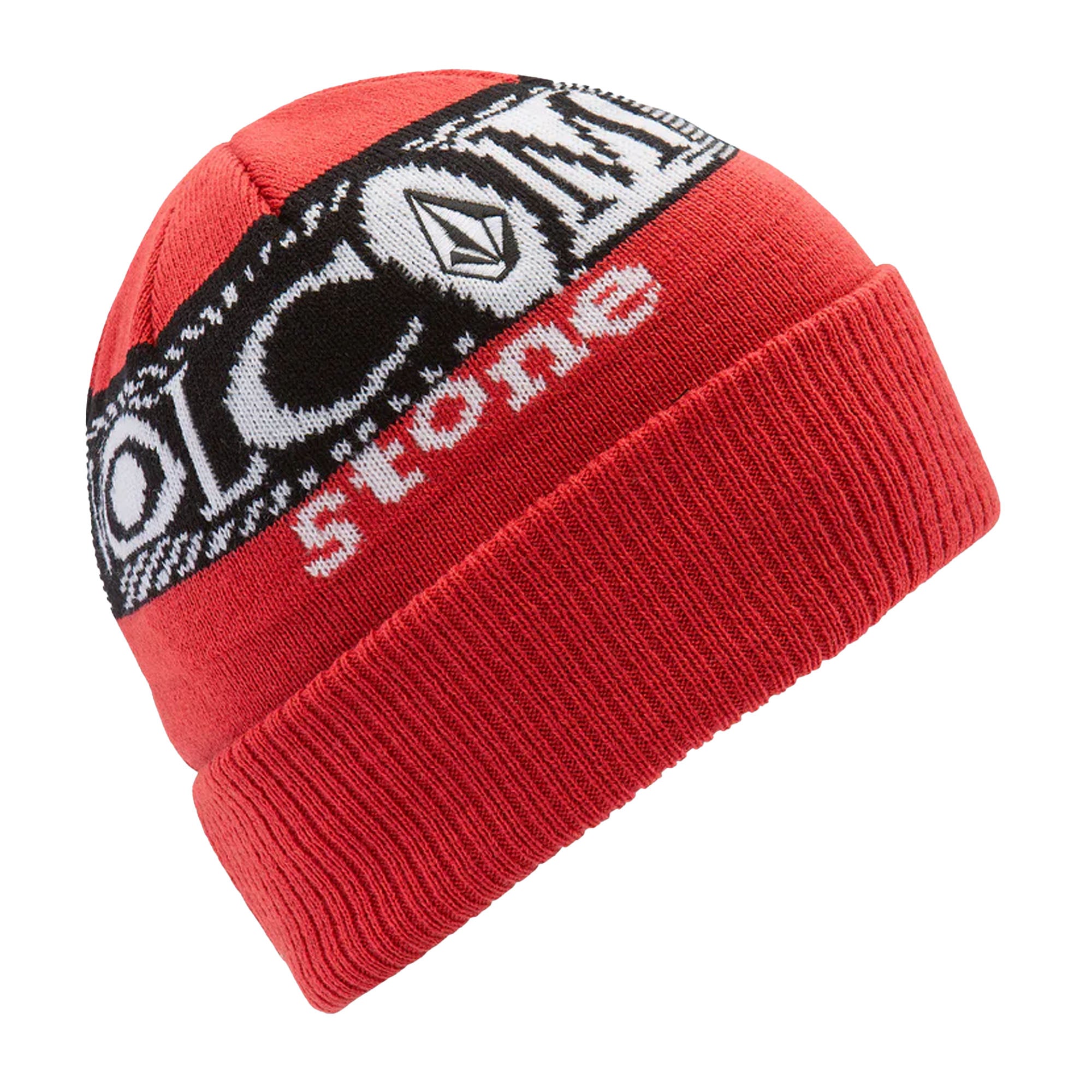 Volcom Lib Stone Legacy Men's Beanie - Ribbon Red