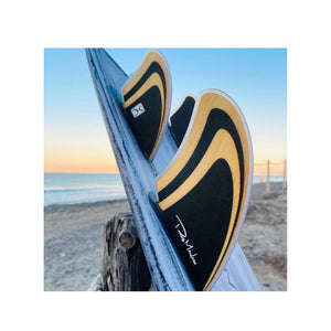 Firewire Machado Seaside Futures Quad Surfboard Fins - Bamboo/Black