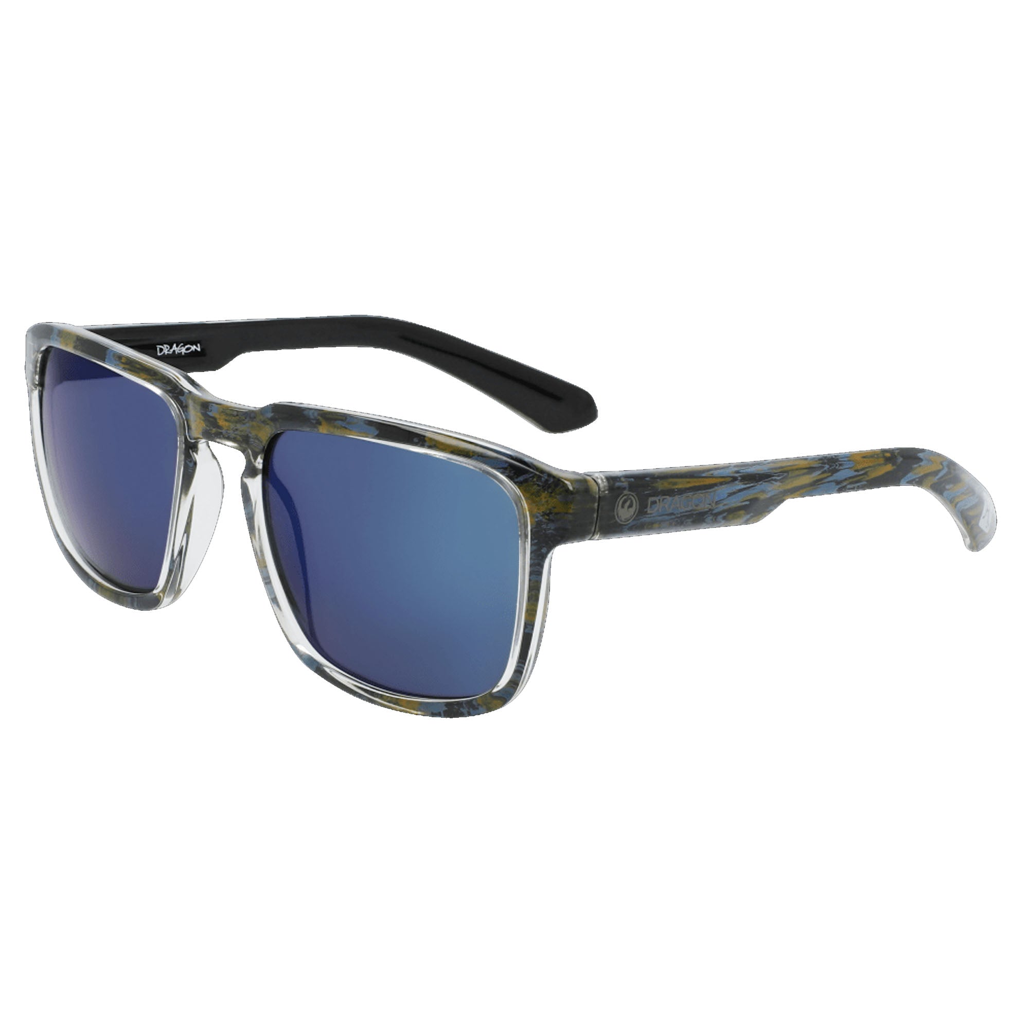 Dragon Mari LL Men's Sunglasses - Rob Machado Resin/Gun Blue Ion