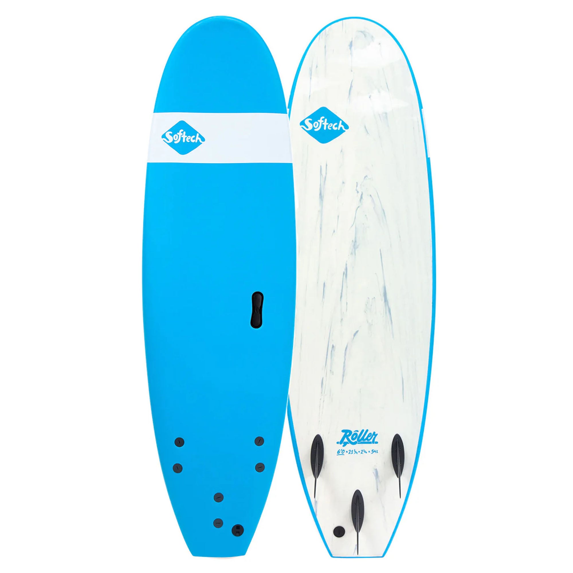 Softech Roller 7'0 Soft Surfboard - Blue Surf School