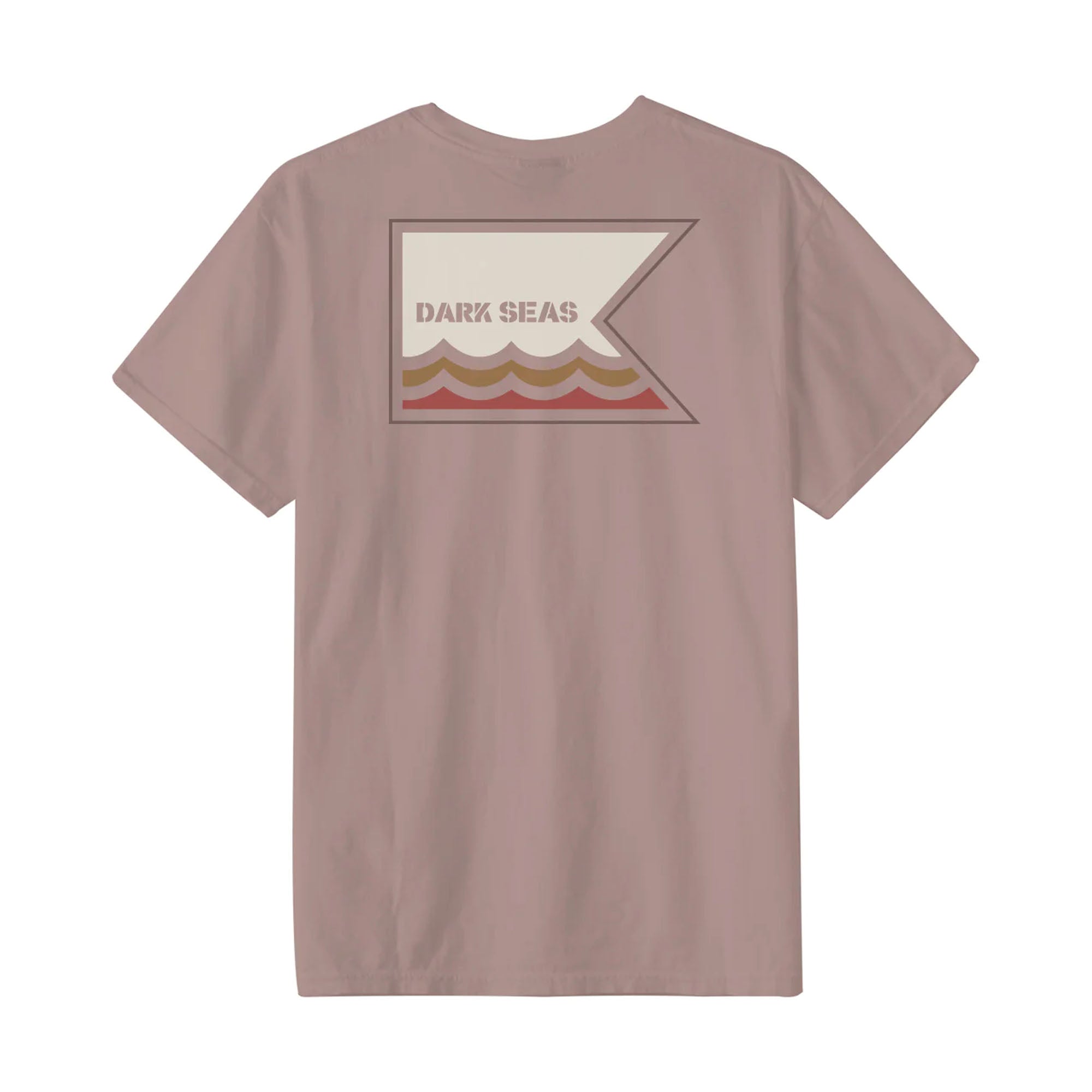 Dark Seas Seagoing Pigment Men's S/S T-Shirt - Adobe Rose