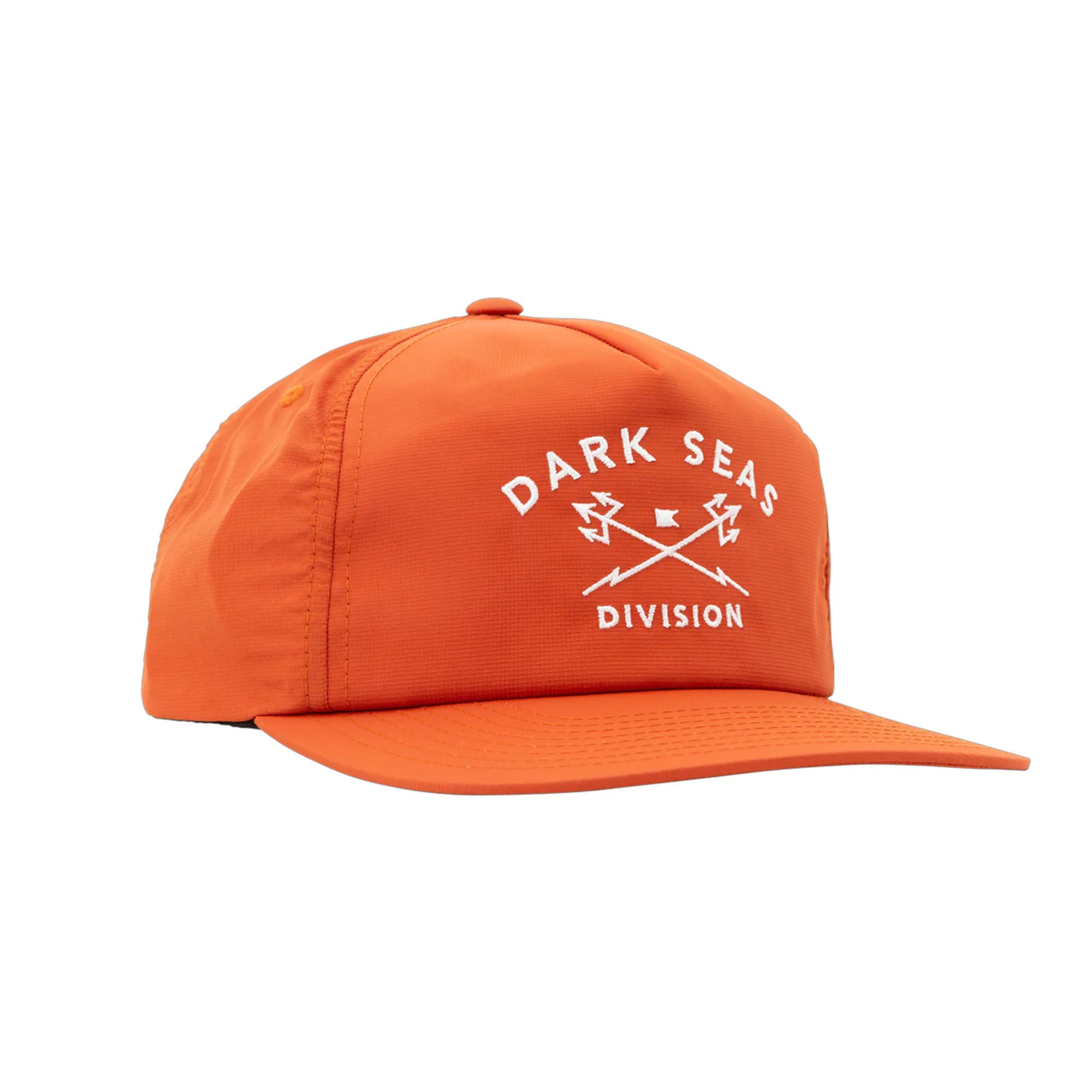 Dark Seas Tridents Nylon Men's Snapback Hat - Orange