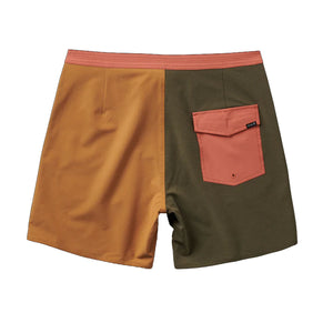 Roark Chiller 17" Mixtape Mens Boardshorts - Pignoli Brown