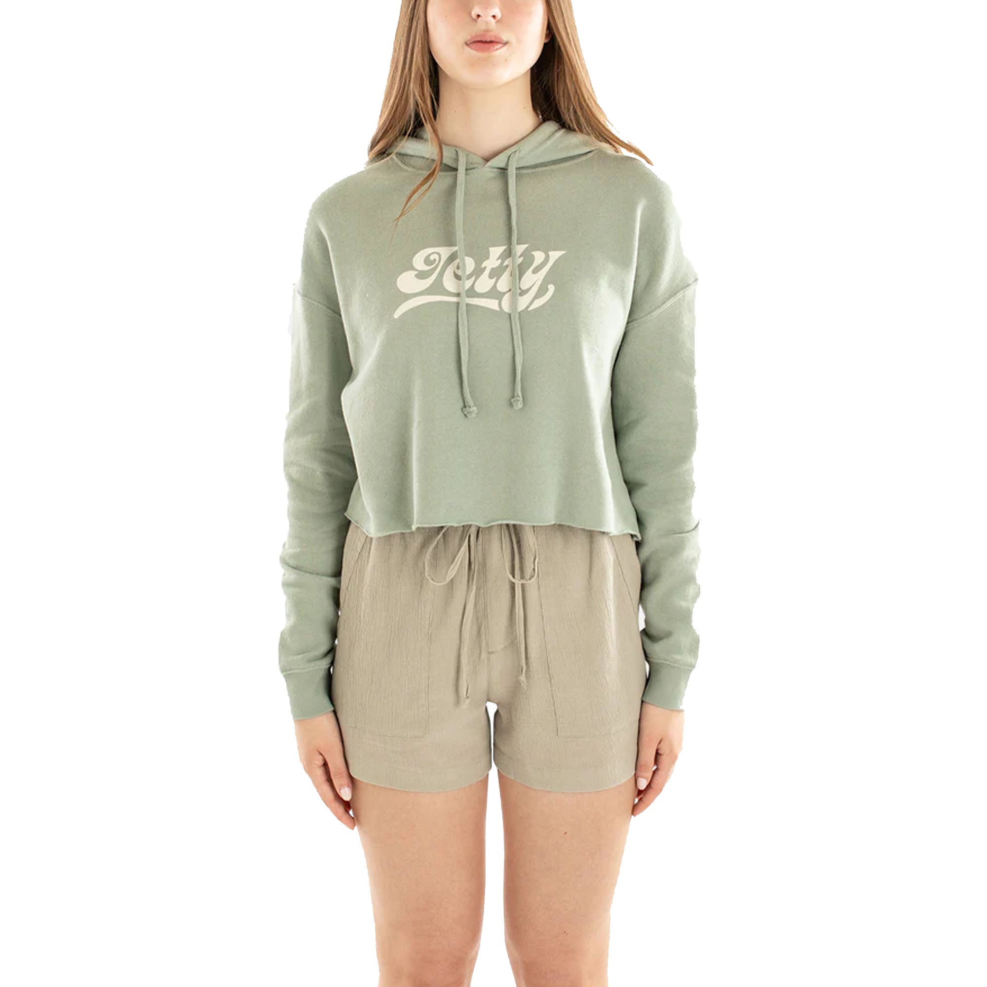 Jetty Seaspray Cropped Women's L/S Hoodie