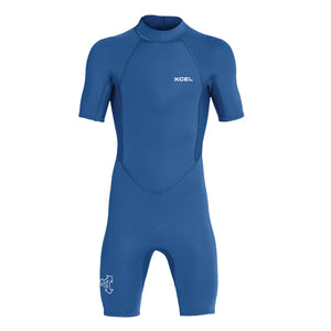 Xcel Axis 2mm Youth Boys S/S Spring Suit - Sapphire