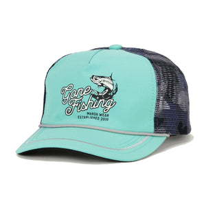 Marsh Wear Gone Fishing Men's Trucker Hat - Seafoam