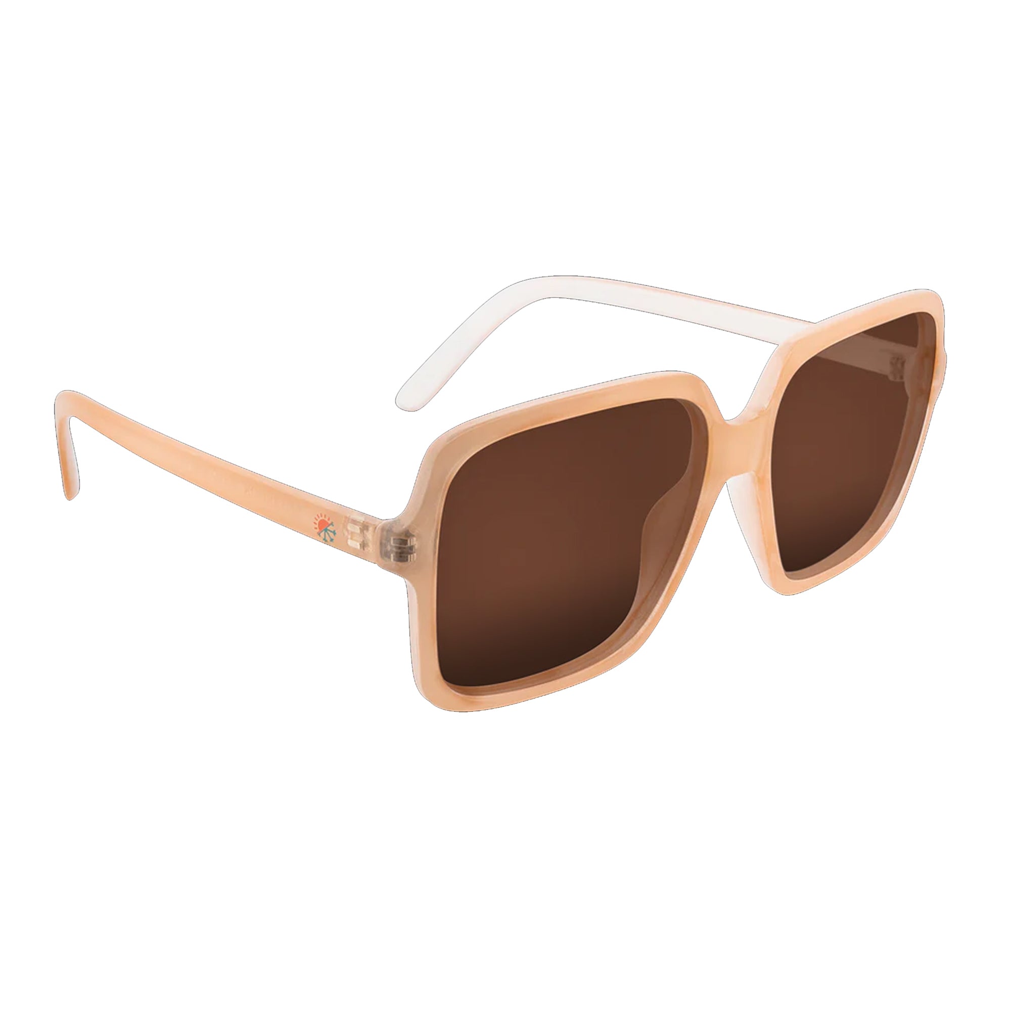 Nectar Seabrook Women's Sunglasses - Transparent Blush & White/Rose Polarized