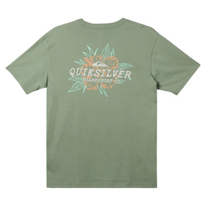 Quiksilver Hibiscus Mor Men's S/S T-Shirt