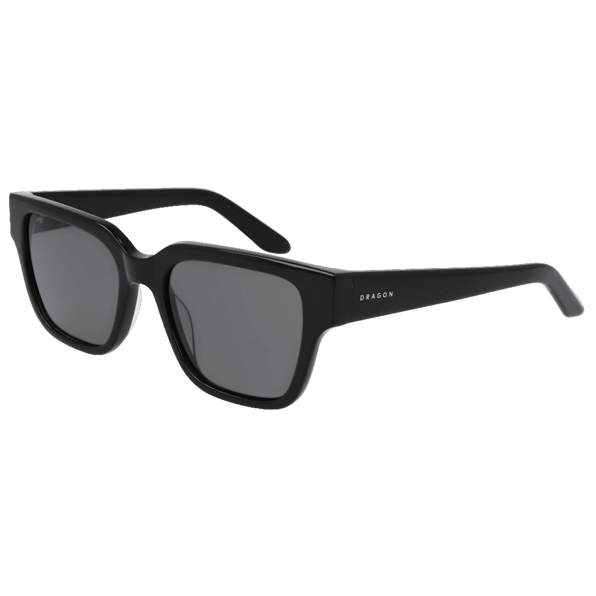 Dragon Rowan Men's Sunglasses - Shiny Black/Smoke Polarized