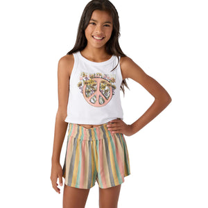 O'Neill Gabi Stripe Youth Girl's Beach Shorts