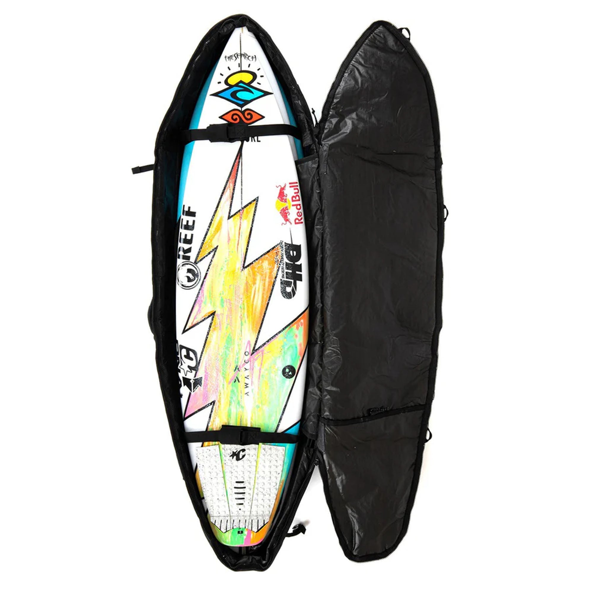 Creatures of Leisure Shortboard Triple DT2.0 Surfboard Bag - Black