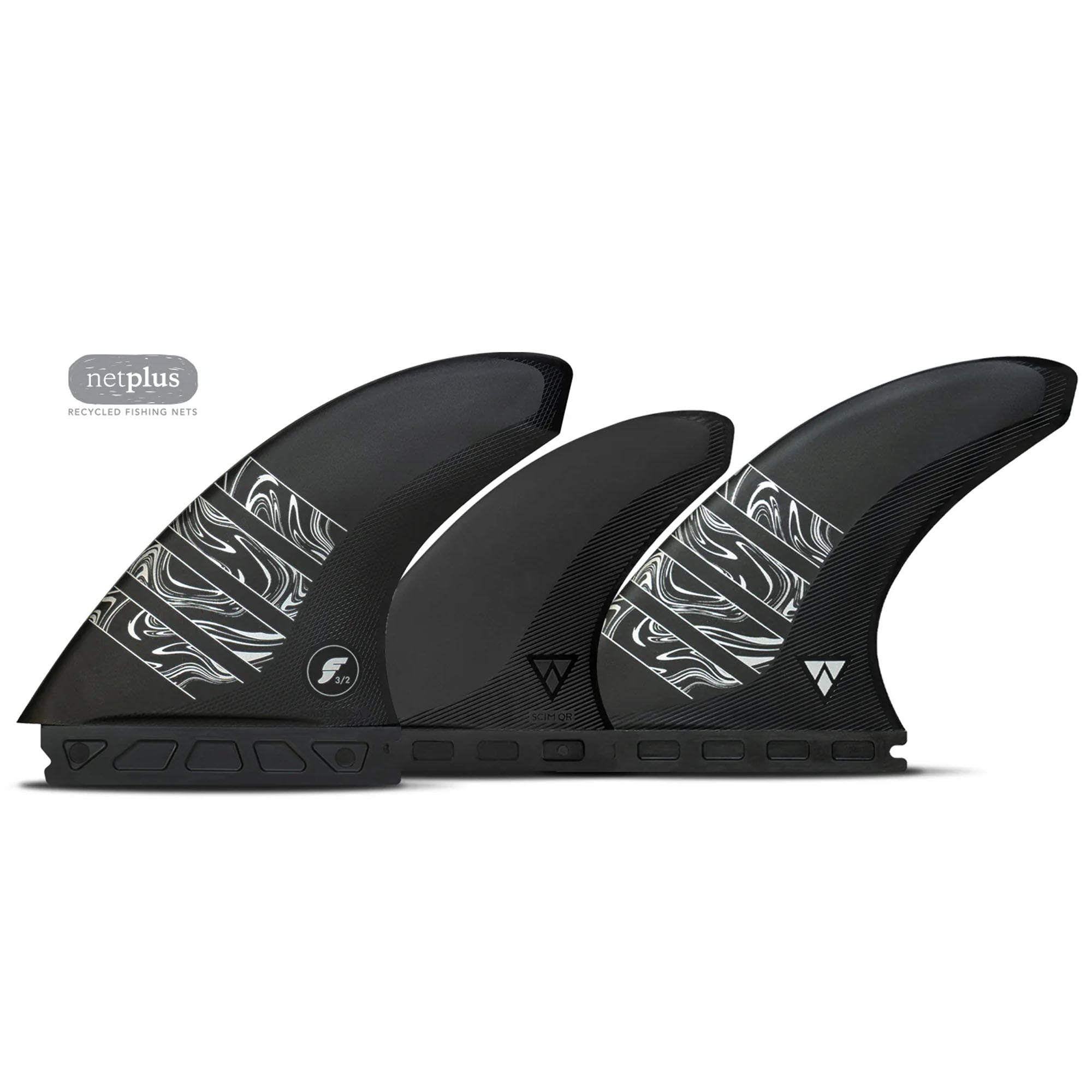 Futures Alpha Vector 3/2 5-Fin Surfboard Fins - Large/Carbon