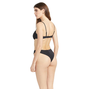 Volcom Simply Seamless Cheekini Women's Bikini Bottoms - Black