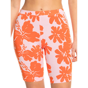 Roxy Surf Kind Kate Women's Biker Shorts - Pink/Orange