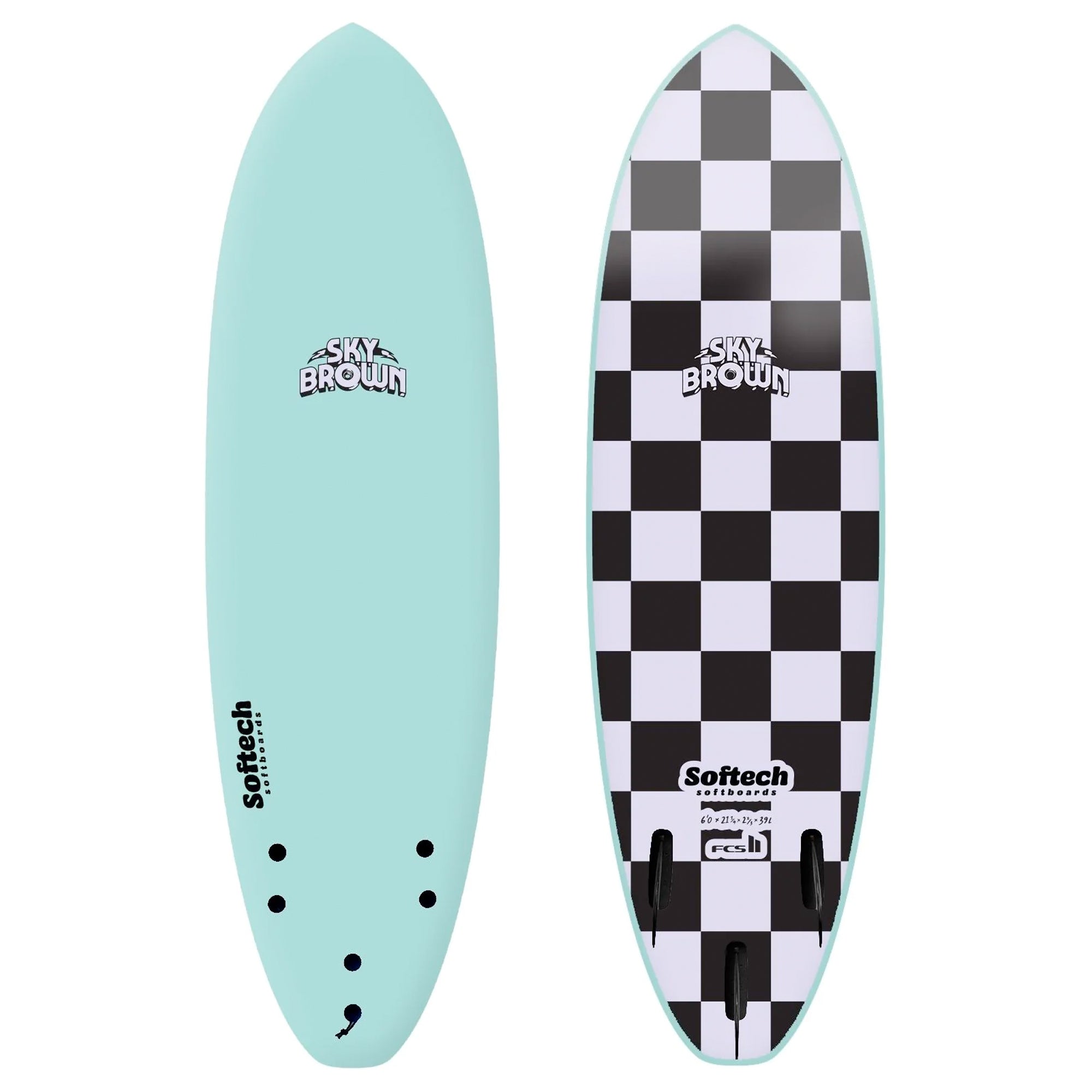 Softech Sky Brown 5'6 Soft Surfboard