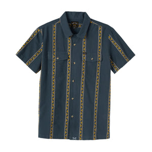 Dark Seas Hilldale Woven Men's S/S Dress Shirt - Slate