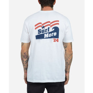 Lost Surf More Men's S/S T-Shirt - White