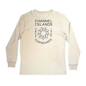 Channel Islands Spin Fin Men's L/S Shirt - Cement