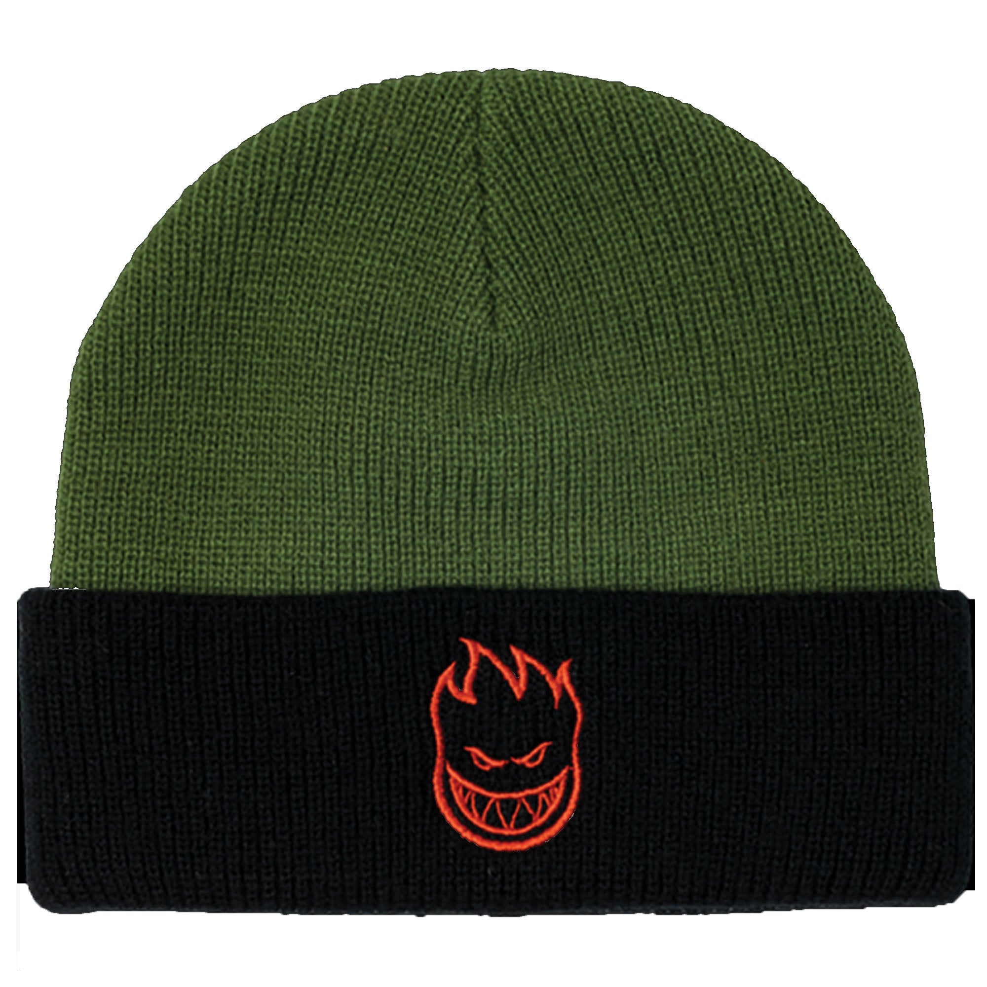 Spitfire Bighead Cuff Men's Beanie - Olive