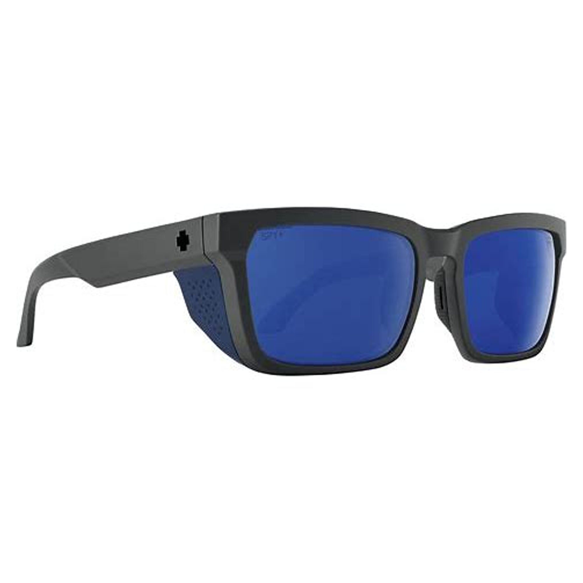 SPY Helm Tech Men's Sunglasses - Matte Dark Grey/Happy Grey Green Blue Spectrum