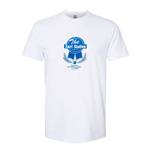 Surf Station Pabst Surf Co Men's S/S T-Shirt - White