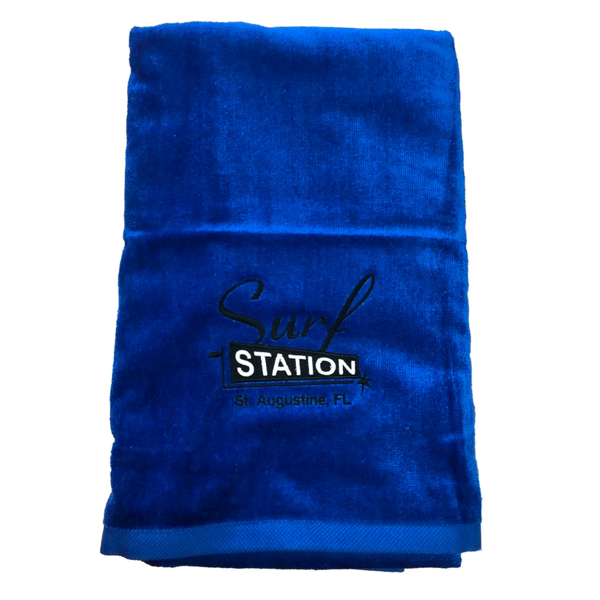 Surf Station Classic Beach Towel - Cobalt Blue