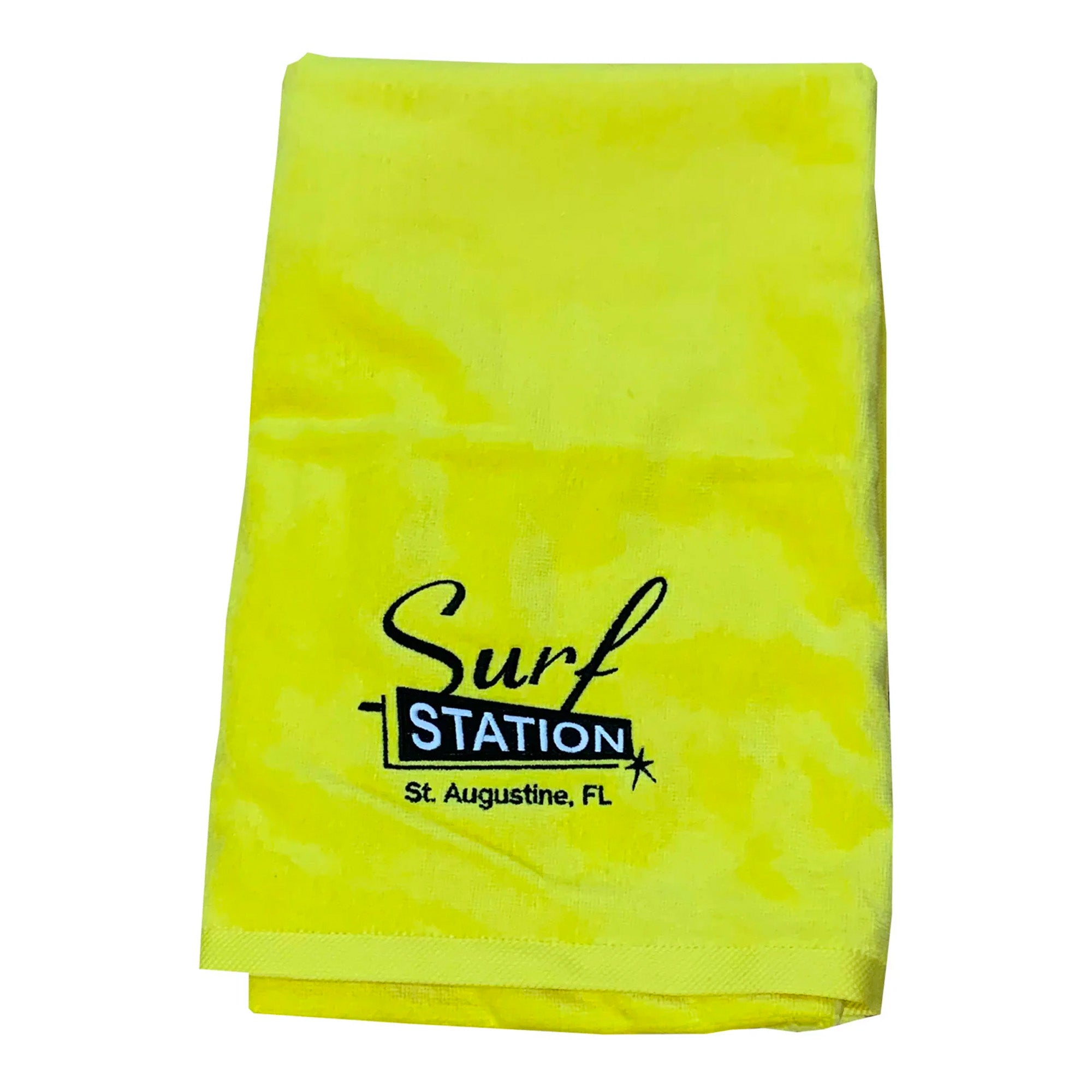 Surf Station Classic Beach Towel - Yellow