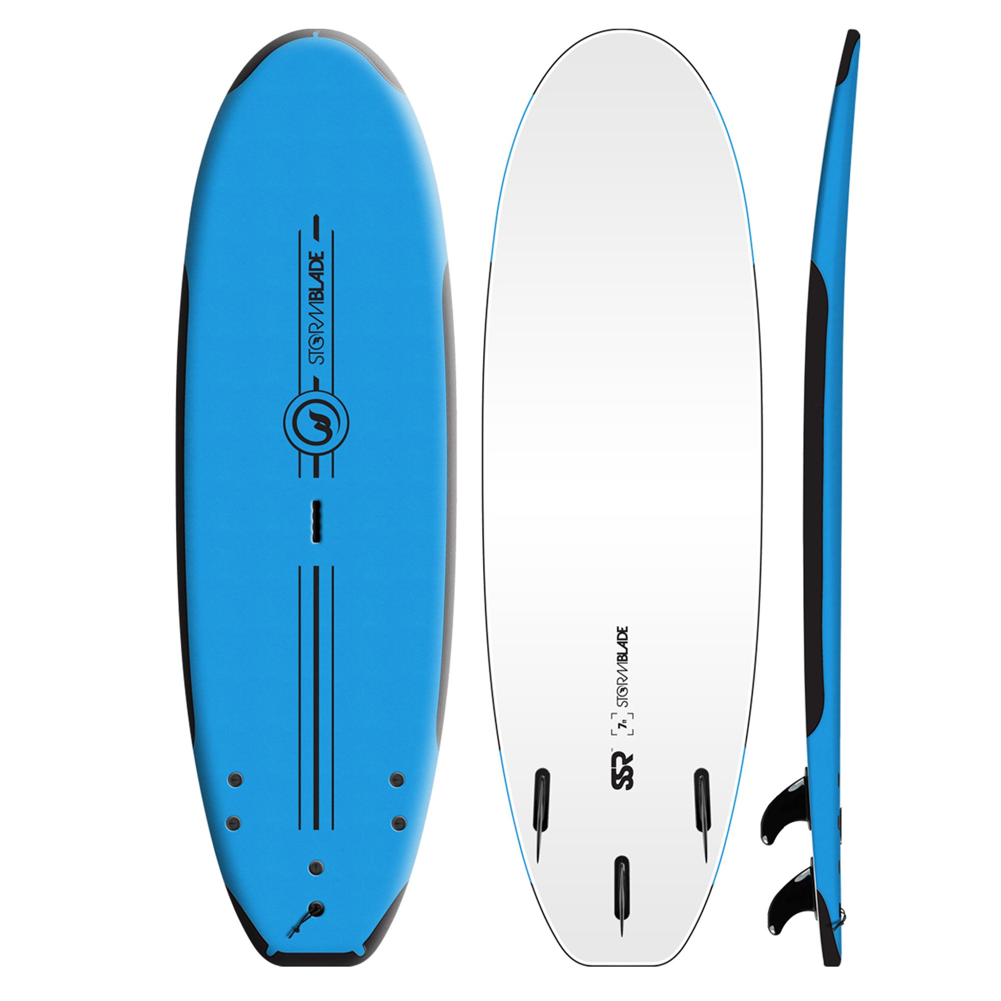 Storm Blade SSR 7'0 Soft Surfboard - Azule Blue