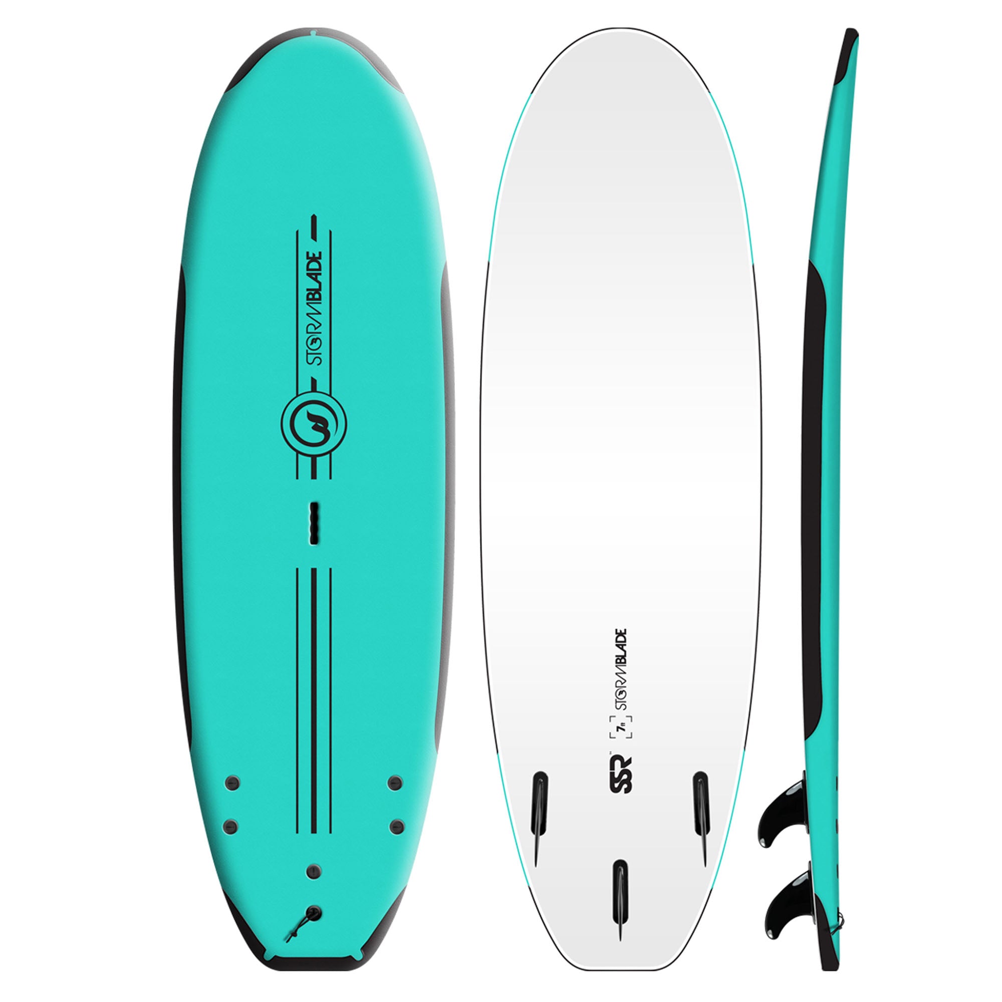 Storm Blade SSR 7'0 Soft Surfboard - Turquoise