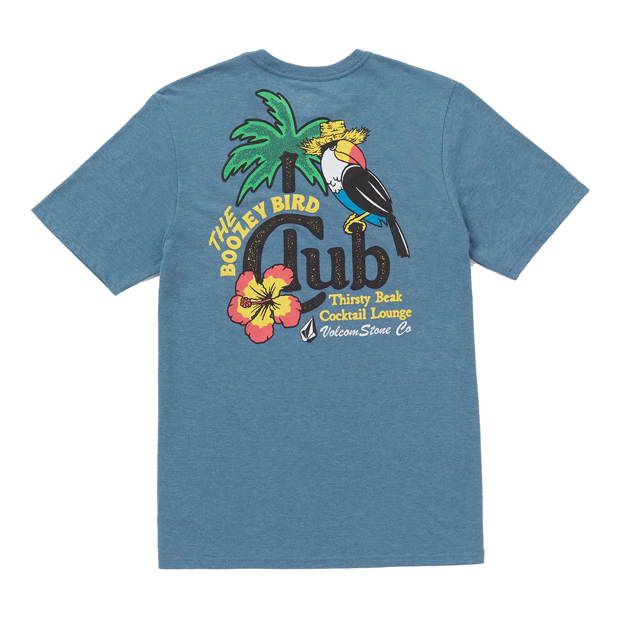 Volcom Boozey Bird Men's S/S T-Shirt - Blue Heather