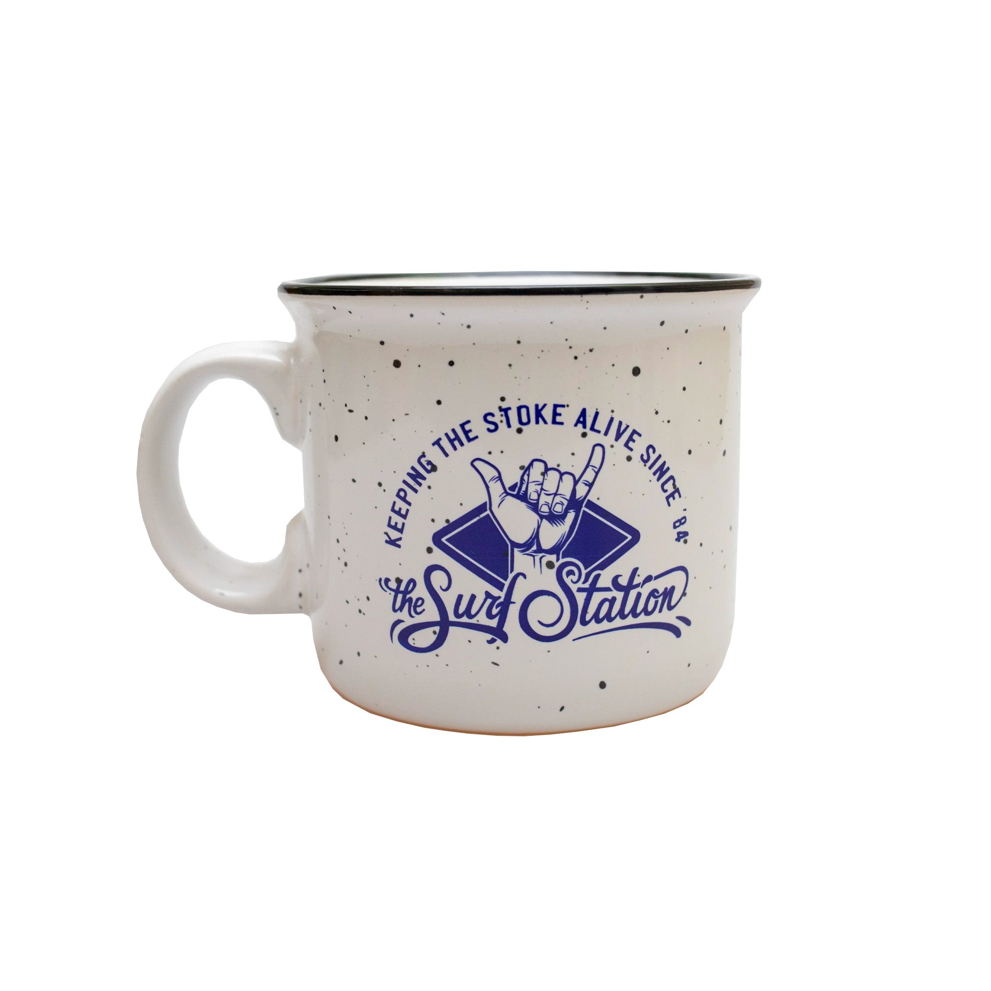 Surf Station x Ryan Leonardy Stoked 14oz Camper Mug - White