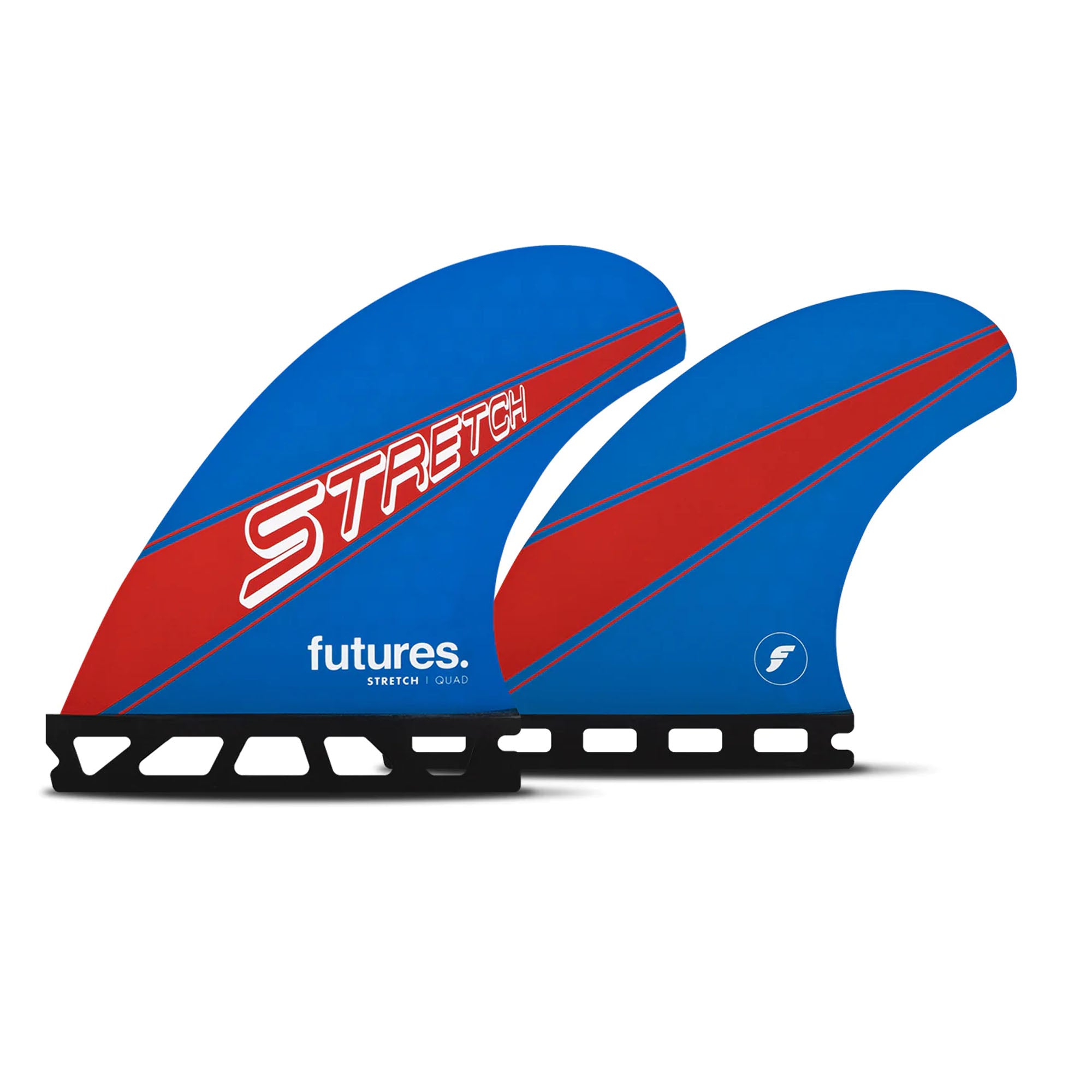 Futures Stretch ST-1 HC Quad Surfboard Fins - Medium/Blue