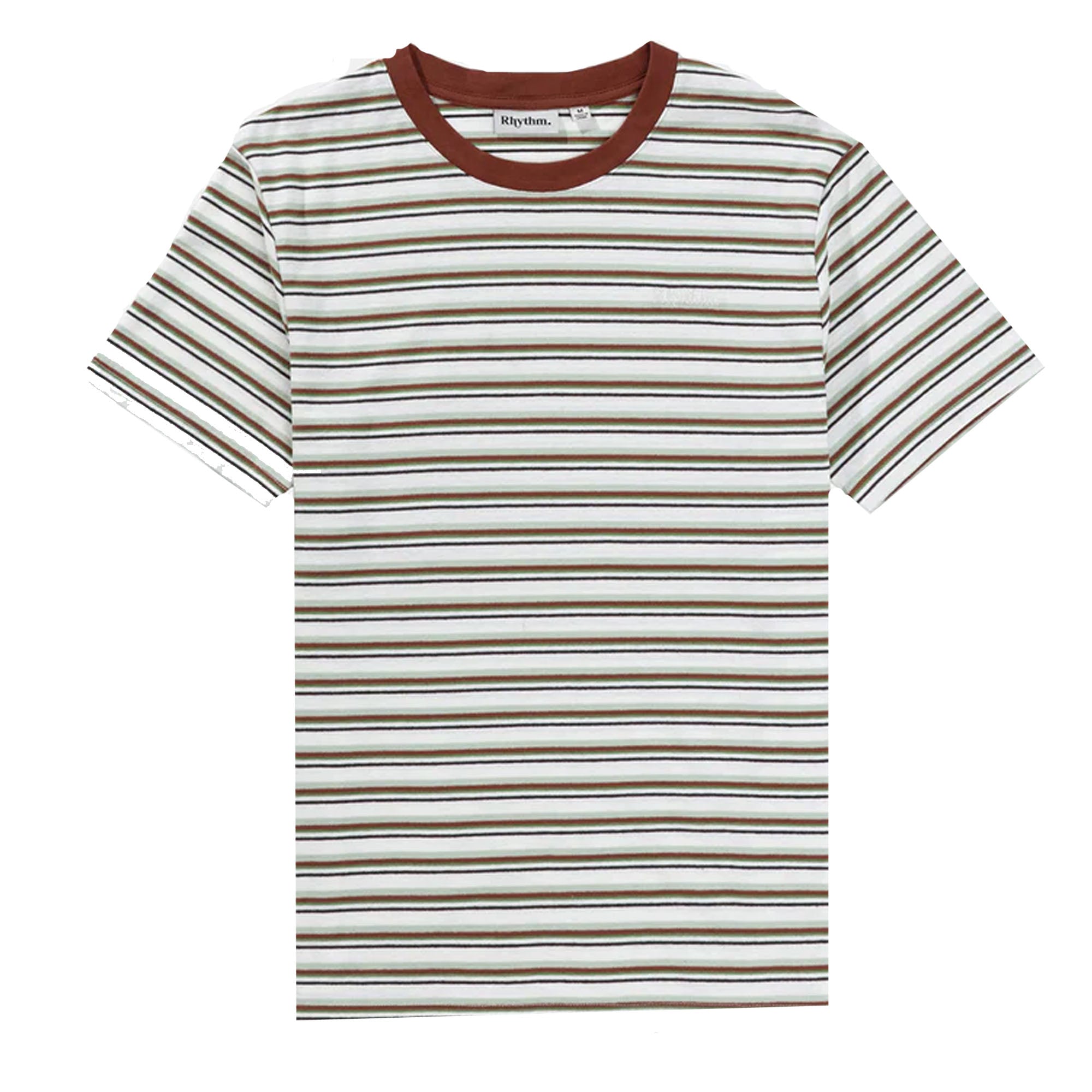 Rhythm Everyday Stripe Men's S/S T-Shirt - Natural