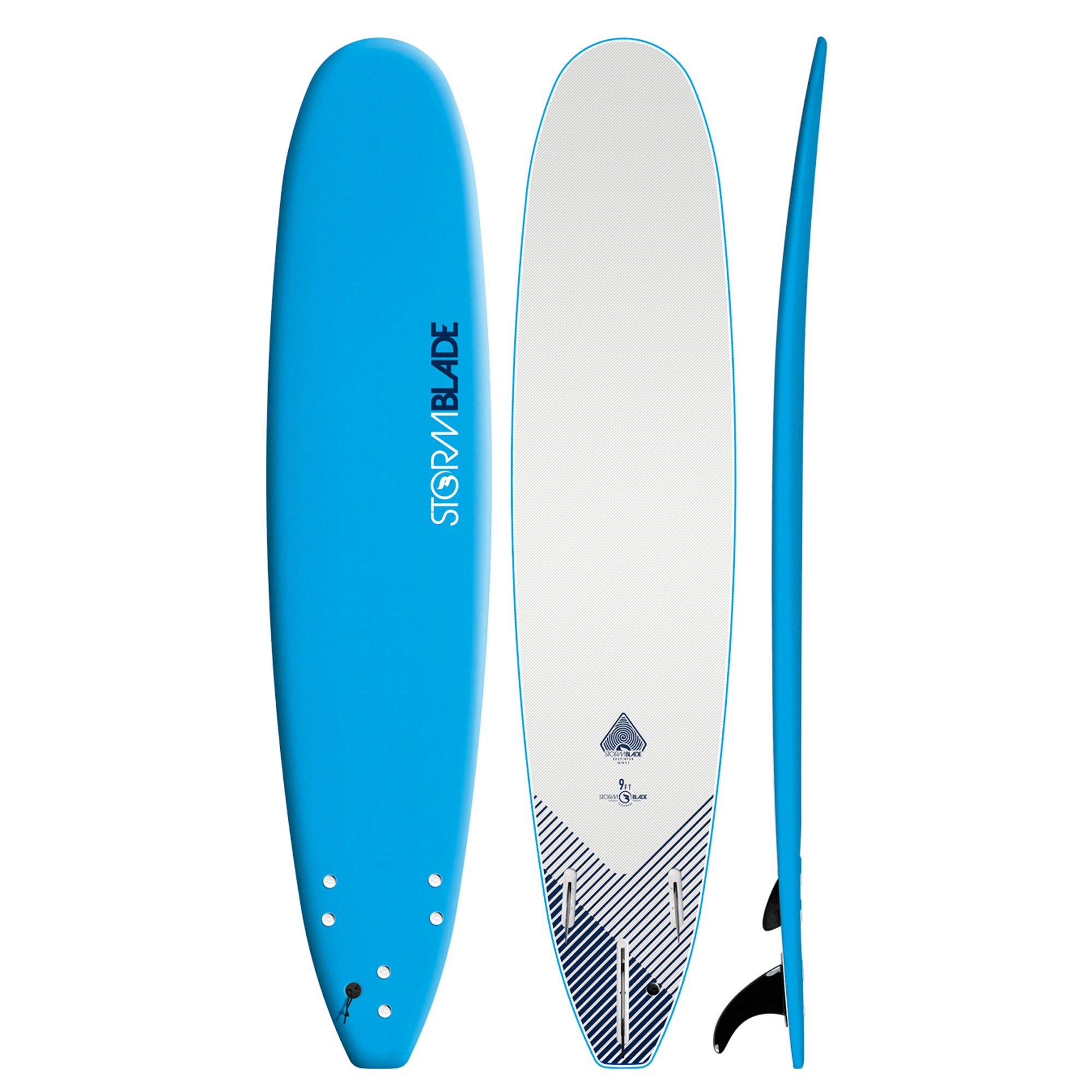 Storm Blade Classic 9'0 Soft Surfboard - Azure Blue